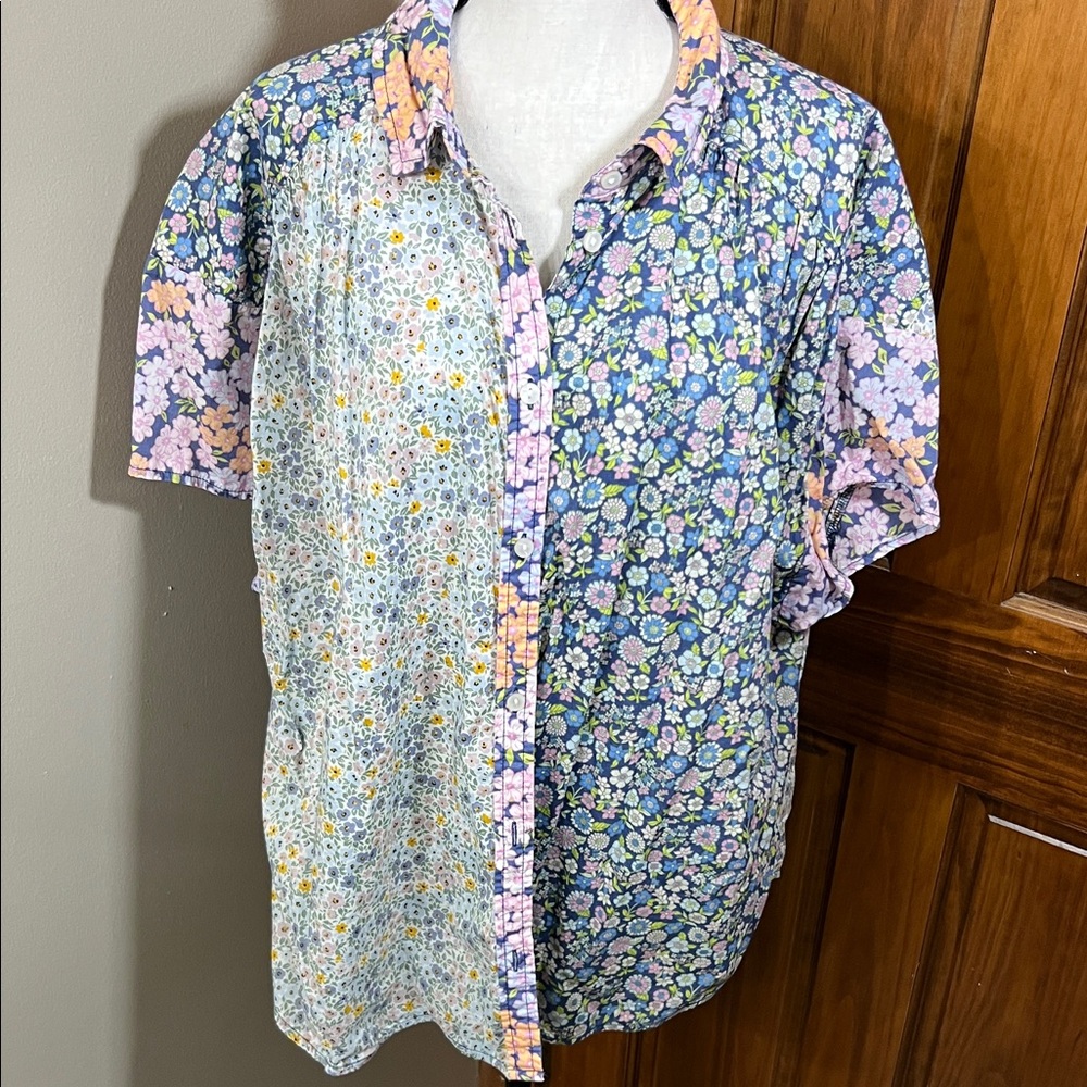 Floral Patchwork womens Shirt